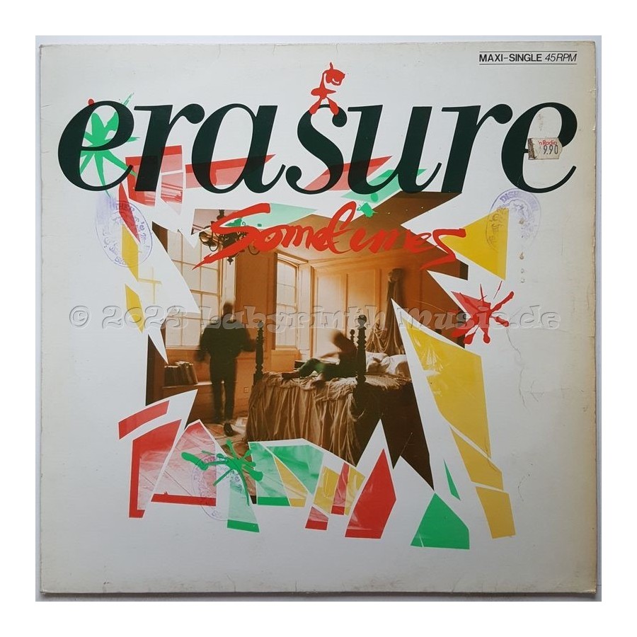 Erasure - Sometimes • 12" Vinyl Maxi - Labyrinth Music