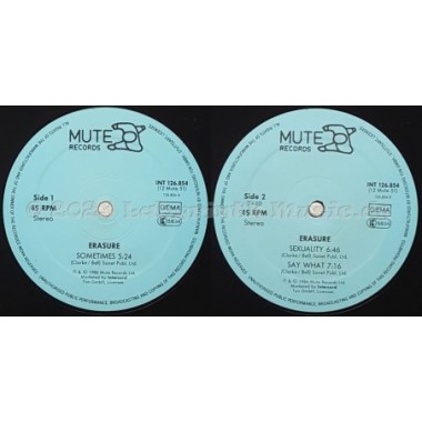 Erasure - Sometimes • 12" Vinyl Maxi - Labyrinth Music