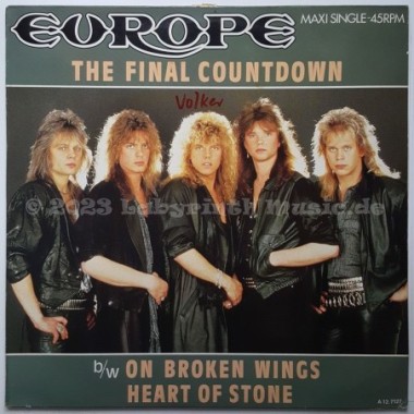 Europe - The Final Countdown • 12" Vinyl Maxi • EX - Labyrinth Music