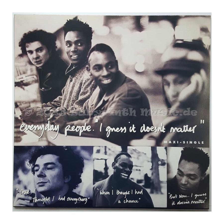 Everyday People - I Guess It Doesn't Matter • 12" Vinyl Maxi • MINT - Labyrinth Music