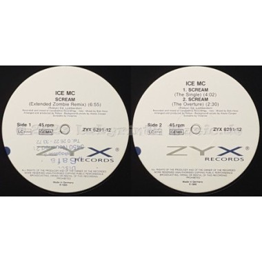 Ice MC - Scream • 12" Vinyl Maxi - Labyrinth Music