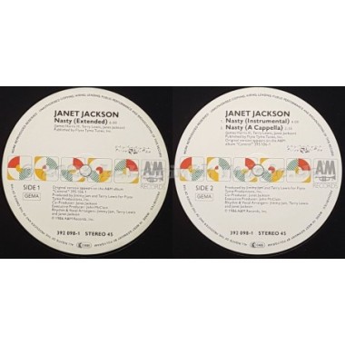 Janet Jackson - Nasty • 12" Vinyl Maxi • EX - Labyrinth Music