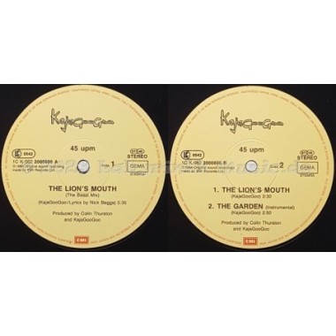 Kajagoogoo - The Lion's Mouth • The Beast Mix • 12" Vinyl Maxi • EX - Labyrinth Music