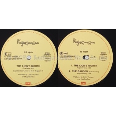 Kajagoogoo - The Lion's Mouth • The Beast Mix • 12" Vinyl Maxi • EX - Labyrinth Music