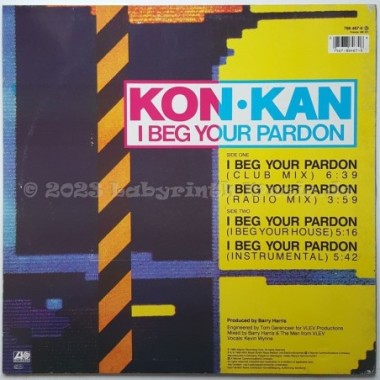 Kon Kan - I Beg Your Pardon • 12" Vinyl Maxi - Labyrinth Music