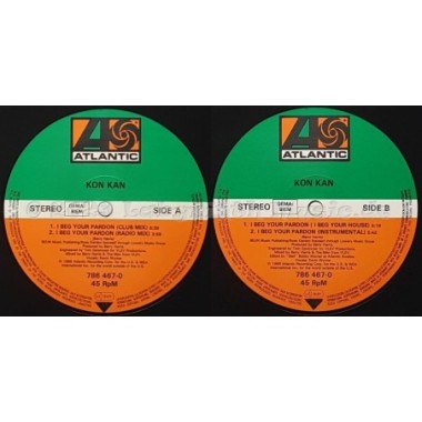 Kon Kan - I Beg Your Pardon • 12" Vinyl Maxi - Labyrinth Music