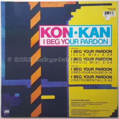 Kon Kan - I Beg Your Pardon • 12" Vinyl Maxi • EX - Labyrinth Music