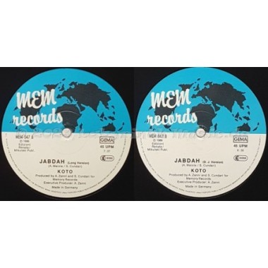 Koto - Jabdah • 12" Vinyl Maxi - Labyrinth Music