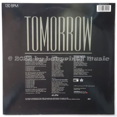 The Communards - Tomorrow • 12" Vinyl Maxi • NM - Labyrinth Music