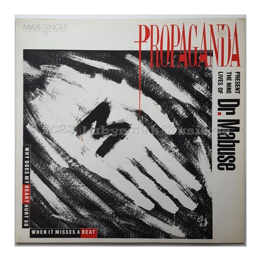 Propaganda - Dr. Mabuse • 12" Vinyl Maxi • EX - Labyrinth Music