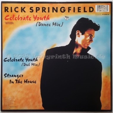 Rick Springfield - Celebrate Youth • 12" Vinyl Maxi • NM - Labyrinth Music