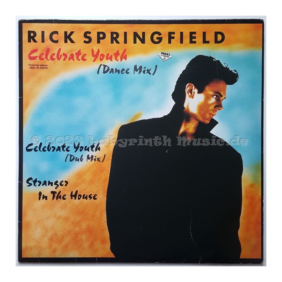 Rick Springfield - Celebrate Youth • 12" Vinyl Maxi • EX - Labyrinth Music