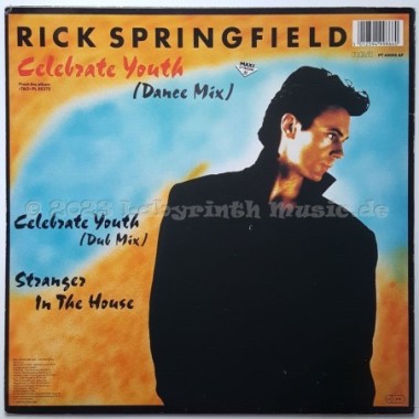 Rick Springfield - Celebrate Youth • 12" Vinyl Maxi • EX - Labyrinth Music
