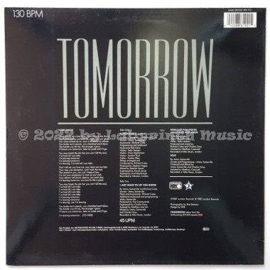 The Communards - Tomorrow • 12" Vinyl Maxi • NM - Labyrinth Music
