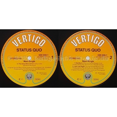 Status Quo - In The Army Now • 12" Vinyl Maxi • EX - Labyrinth Music