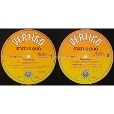 Status Quo - In The Army Now • 12" Vinyl Maxi • EX - Labyrinth Music