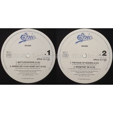 Wham! - The Edge Of Heaven • 12" Vinyl Maxi • EX - Labyrinth Music