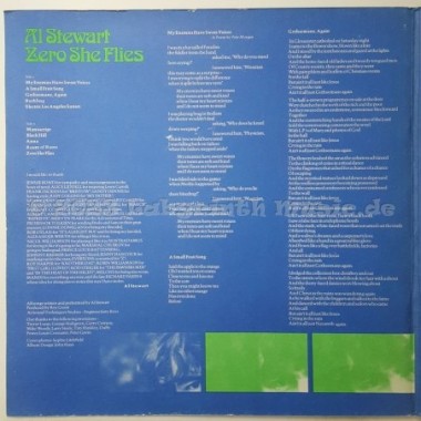 Al Stewart - Zero She Flies • 12" Vinyl LP • EX - Labyrinth Music