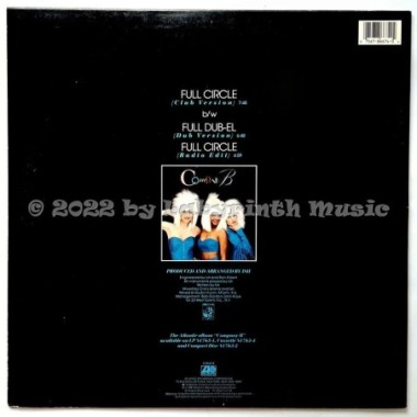 Company B - Full Circle • 12" Vinyl Maxi • NM - Labyrinth Music