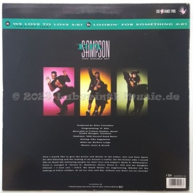 P.M. Sampson & Double Key - We Love To Love • 12" Vinyl Maxi - Labyrinth Music