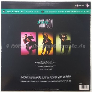 P.M. Sampson & Double Key - We Love To Love • 12" Vinyl Maxi - Labyrinth Music