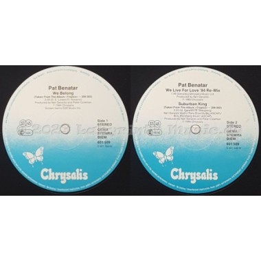 Pat Benatar - We Belong • 12" Vinyl Maxi - Labyrinth Music