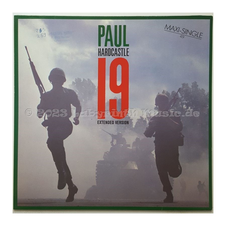 Paul Hardcastle - 19 • Extended Version • 12" Vinyl Maxi • EX - Labyrinth Music