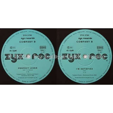 Company B - Perfect Lover • 12" Vinyl Maxi - Labyrinth Music