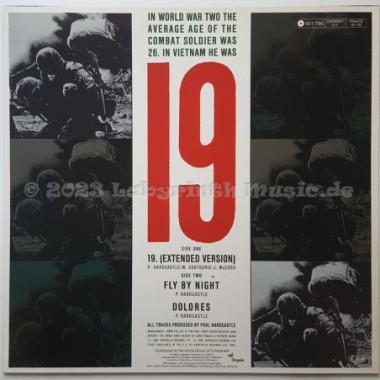 Paul Hardcastle - 19 • Extended Version • 12" Vinyl Maxi • EX - Labyrinth Music