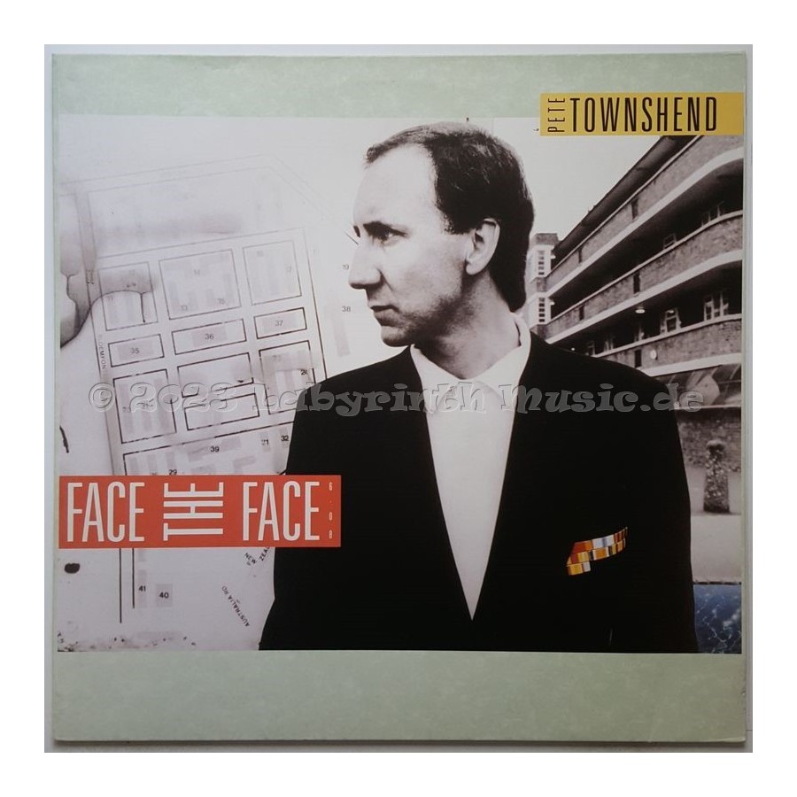Pete Townshend - Face The Face • 12" Vinyl Maxi • NM - Labyrinth Music