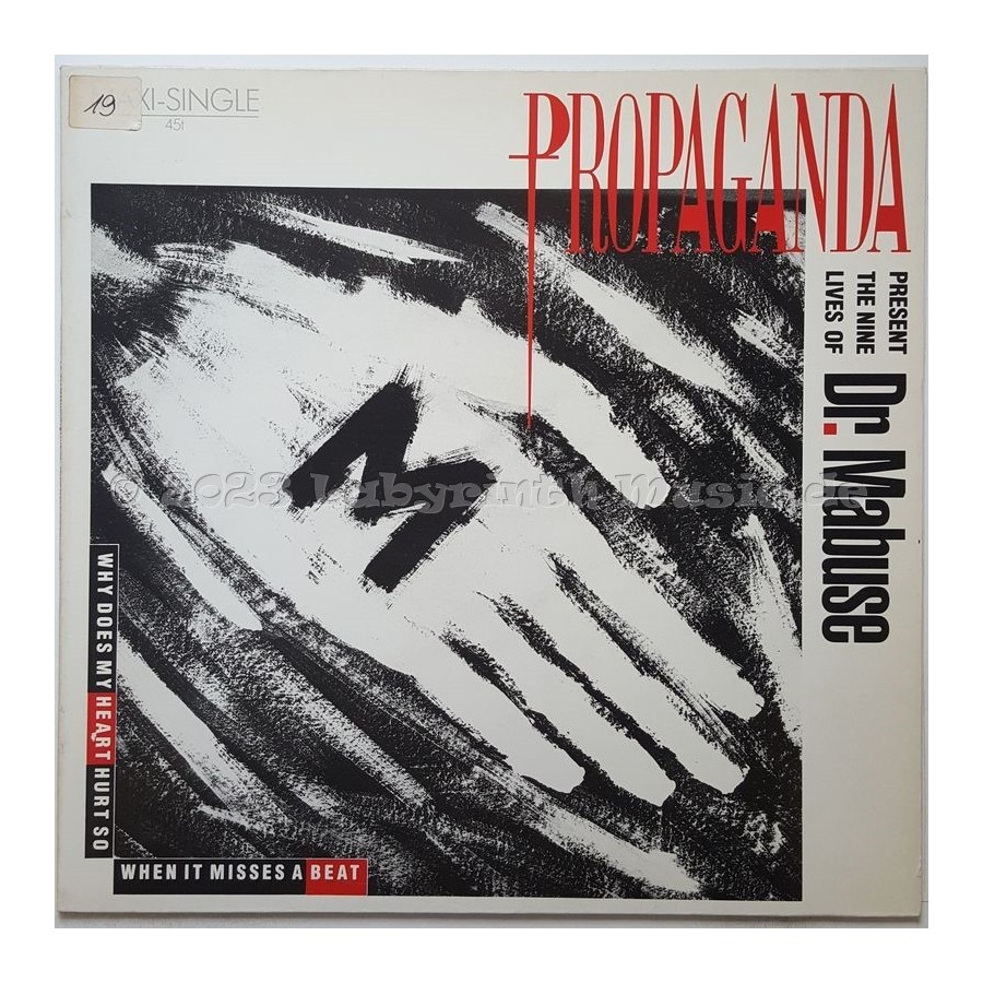 Propaganda - Dr. Mabuse • 12" Vinyl Maxi - Labyrinth Music