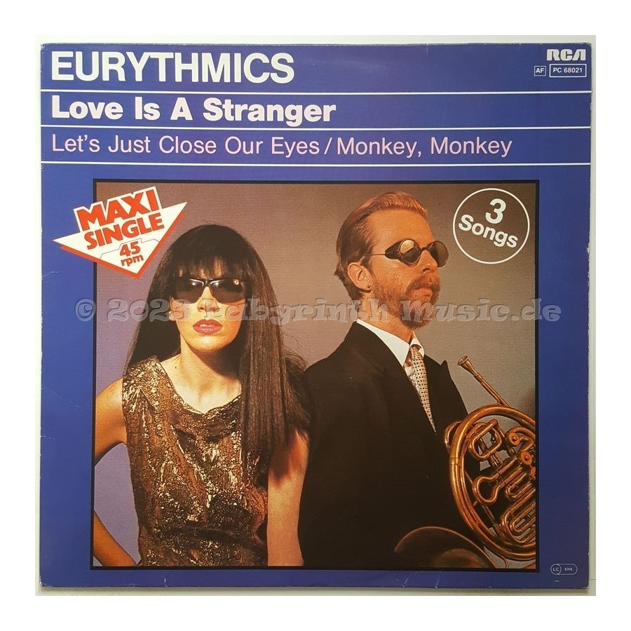 Eurythmics - Love Is A Stranger • 12" Vinyl Maxi • EX - Labyrinth Music