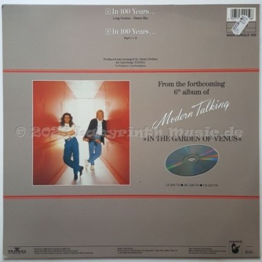 Modern Talking - In 100 Years… • 12" Vinyl Maxi • NM - Labyrinth Music