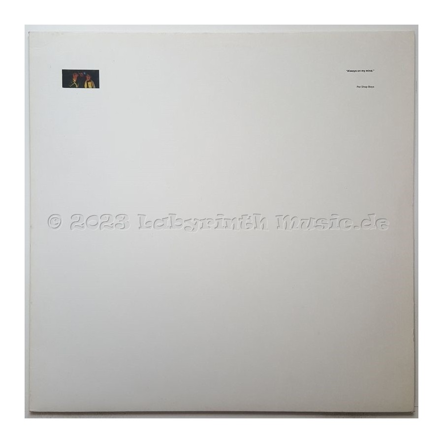 Pet Shop Boys - Always On My Mind • 12" Vinyl Maxi • NM - Labyrinth Music