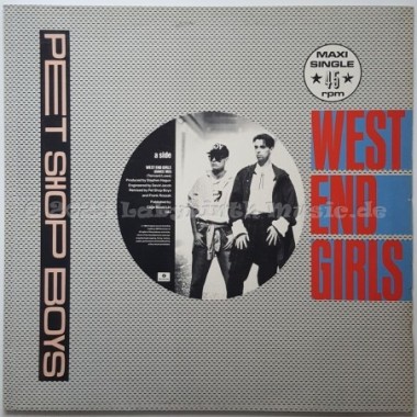 Pet Shop Boys - West End Girls • 12" Vinyl Maxi • EX - Labyrinth Music