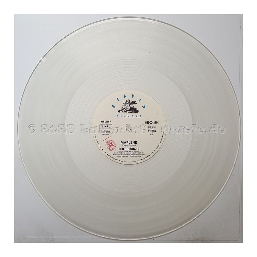 Peter Richard - Marlene • 12" Vinyl Maxi - Labyrinth Music