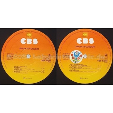 Janis Joplin - Joplin In Concert • 12" Vinyl LP - Labyrinth Music