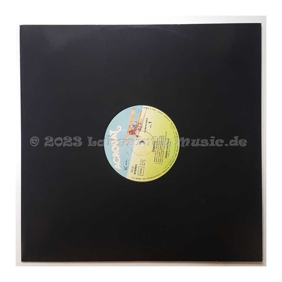 Roger Chapman - Chappo • 12" Vinyl LP - Labyrinth Music