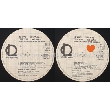 Roger Chapman And The Shortlist - He Was… She Was… You Was… We Was… • 12" Vinyl LP - Labyrinth Music