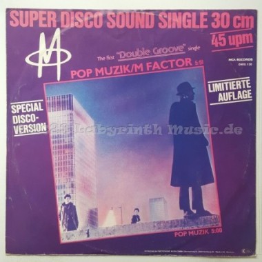 M - Pop Muzik • 12" Vinyl Maxi • EX - Labyrinth Music