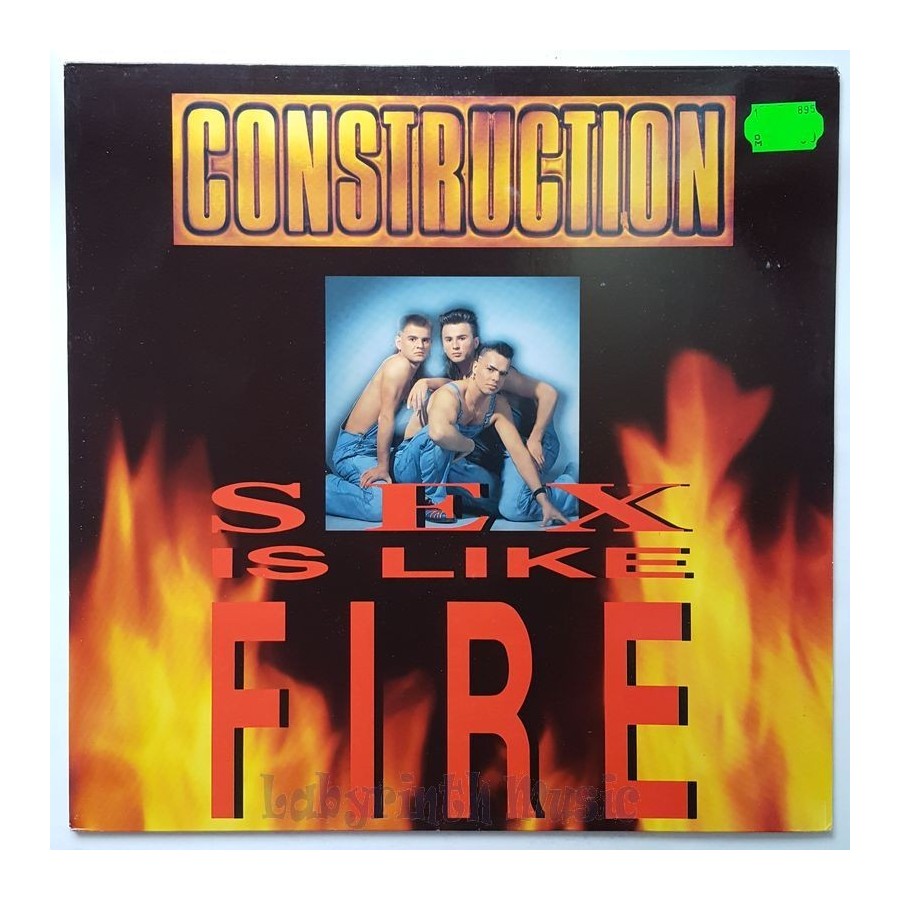 Construction - Sex Is Like Fire • 12" Vinyl Maxi • MINT - Labyrinth Music