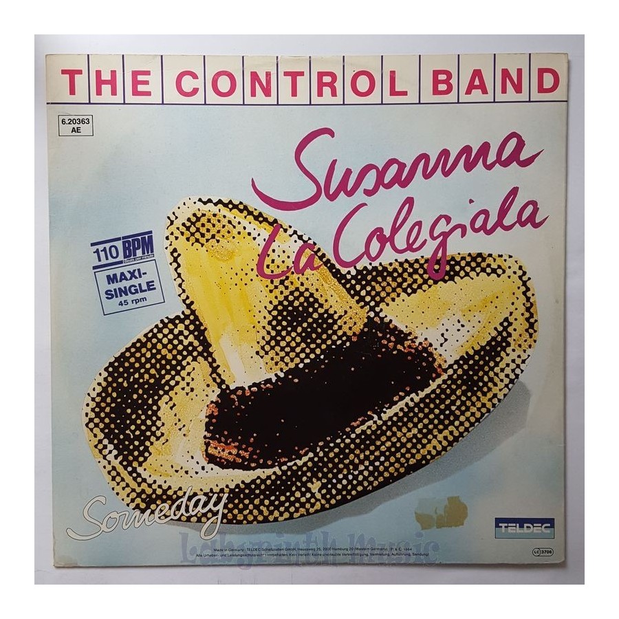 The Control Band - Susanna • 12" Vinyl Maxi - Labyrinth Music