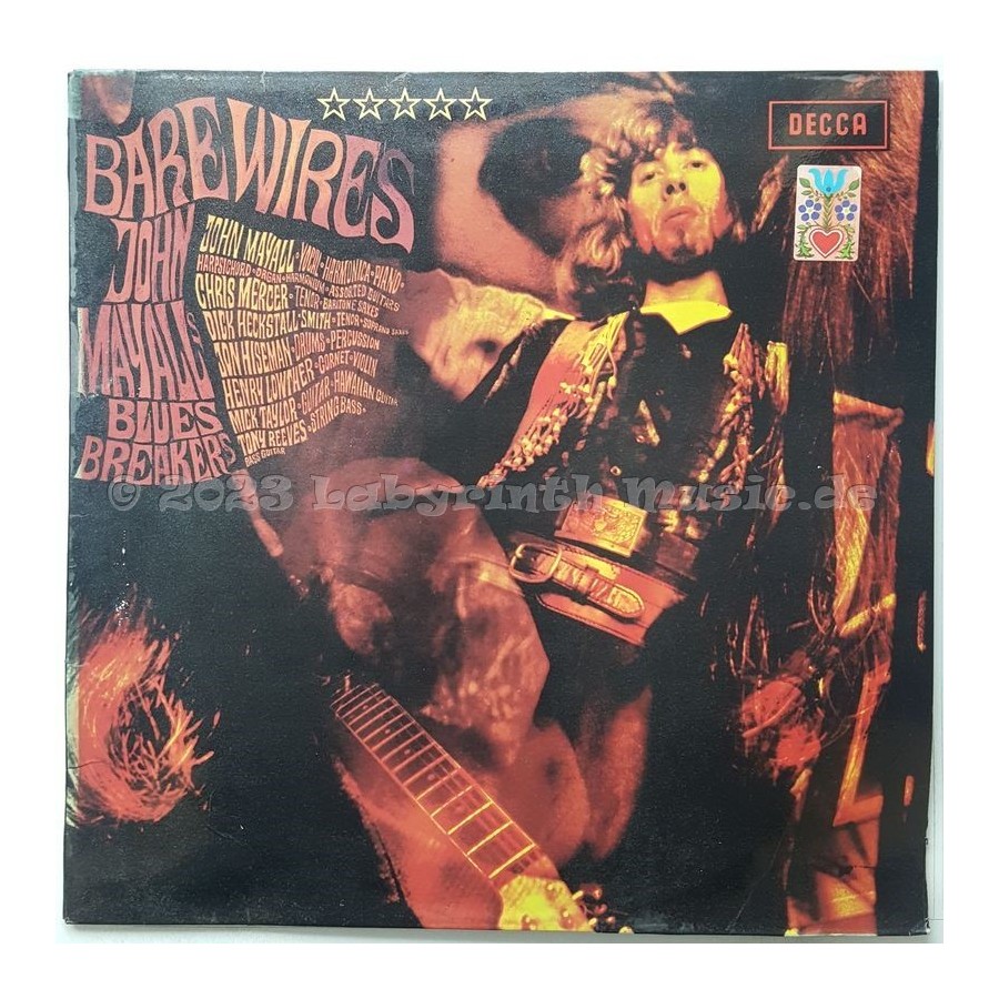 John Mayall & The Bluesbreakers - Bare Wires • 12" Vinyl LP • EX - Labyrinth Music