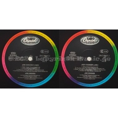 Joe Cocker - Joe Cocker Live • 12" Vinyl LP • NM - Labyrinth Music