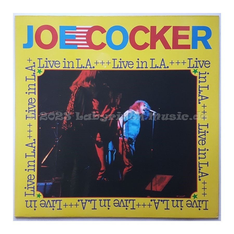 Joe Cocker - Live In L.A. • 12" Vinyl LP • MINT - Labyrinth Music