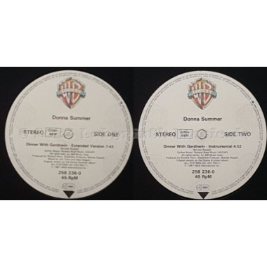 Donna Summer - Dinner With Gershwin • 12" Vinyl Maxi • EX - Labyrinth Music