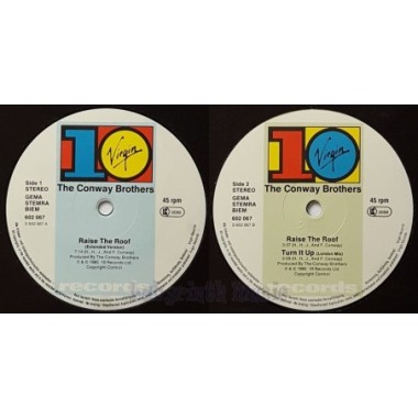 The Conway Brothers - Raise The Roof • 12" Vinyl Maxi • EX - Labyrinth Music