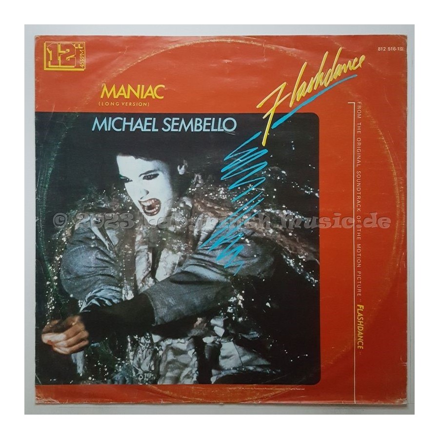Michael Sembello - Maniac • 12" Vinyl Maxi - Labyrinth Music
