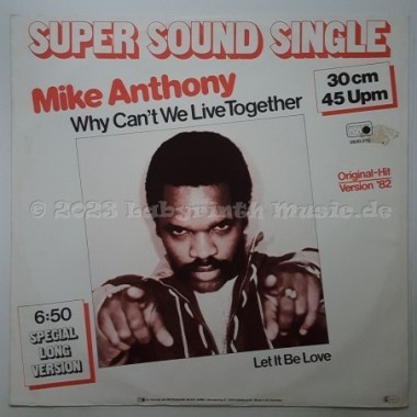 Mike Anthony - Why Can't We Live Together • 12" Vinyl Maxi • NM - Labyrinth Music
