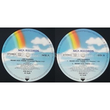 Jan Hammer - Miami Vice Theme • 12" Vinyl Maxi • EX - Labyrinth Music